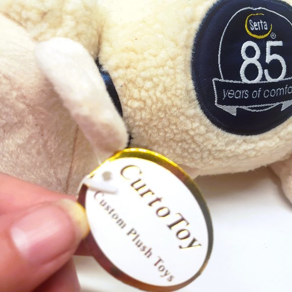 Serta Counting Sheep 8” Plush 85 Years of Comfort Advertising Stuffed 2000 - Picture 6 of 9